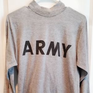 🤎2 for $15🤎 Army mock neck long sleeve tee